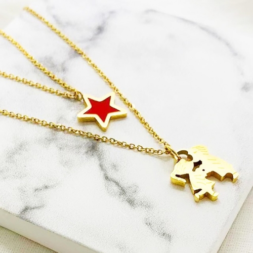 Stainless Steel Brand Necklace-RR230223-Rrx0732-16