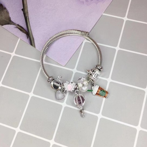 Stainless Steel Bracelet with alloy copper charms-DN230301-P9SJE (2)