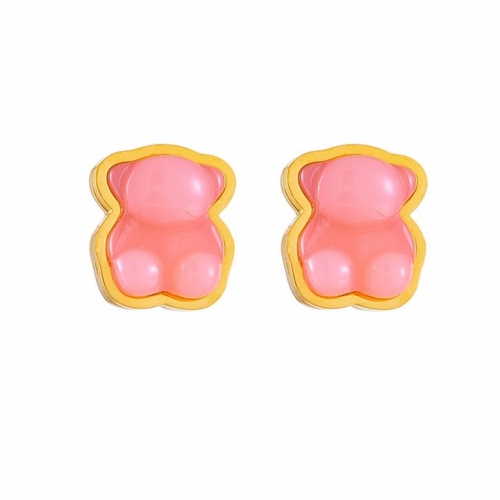 Stainless Steel Tou*s Earrings-HF230313-P8CII (3)