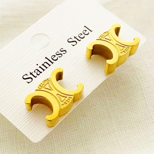 Stainless Steel Brand Earrings-RR230313-Rre0821-12