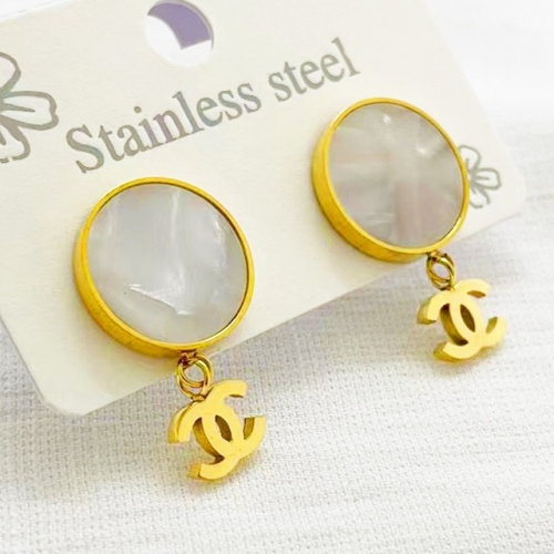 Stainless Steel Brand Earrings-RR230313-Rre0817-14