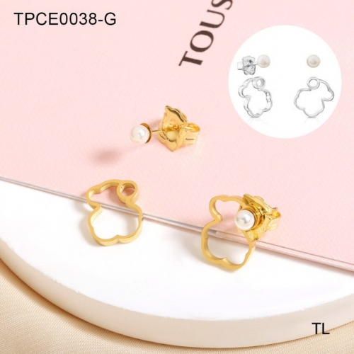 Stainless Steel TOU*S Earrings-SN230320-TPCE0038-G-12