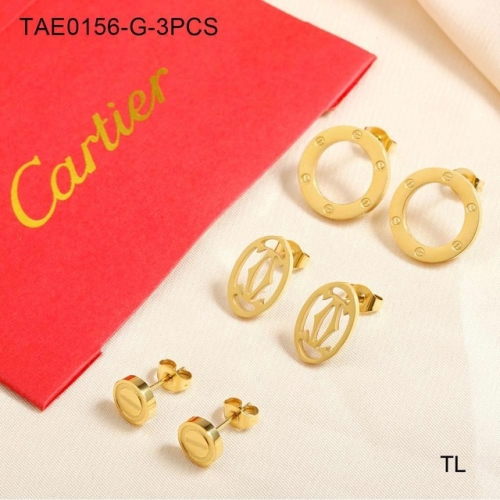 Stainless Steel Brand Earrings-SN230320-TAE0156-G-3PCS-20.5