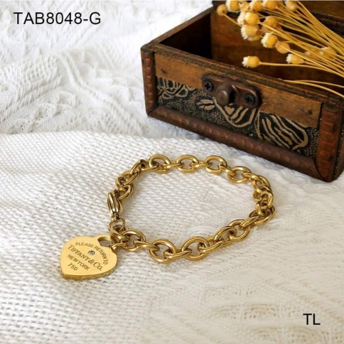 Stainless Steel Brand Bracelet-SN230320-TAB8048-G-18