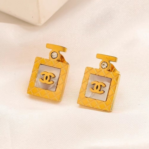 Stainless Steel Brand Earrings-YWA230322-P9XSA