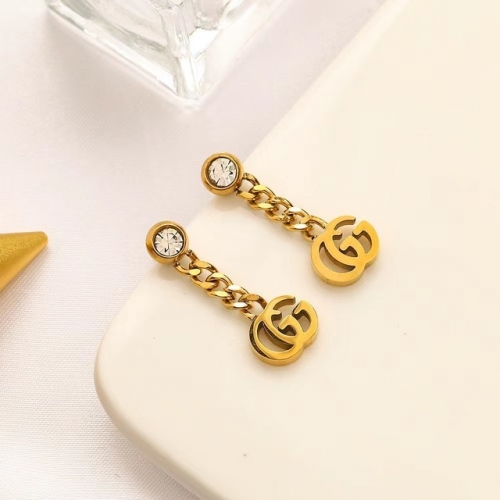 Stainless Steel Brand Earrings-YWA230322-P8.5VNV