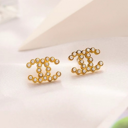 Stainless Steel Brand Earrings-YWA230322-P10CD4