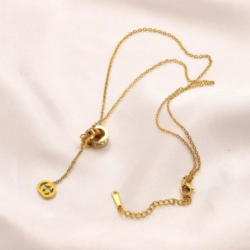 Stainless Steel Brand Necklace-YWA230322-P9.9LIY