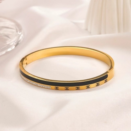 Stainless Steel Brand Bangle-YWA230322-P17.5T6 (3)