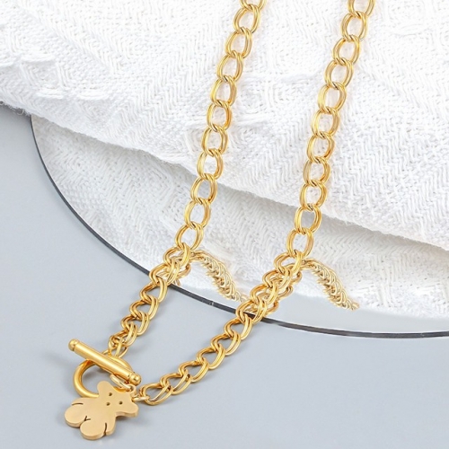 Stainless Steel TOU*S Necklace-CH230329-P14N7Y