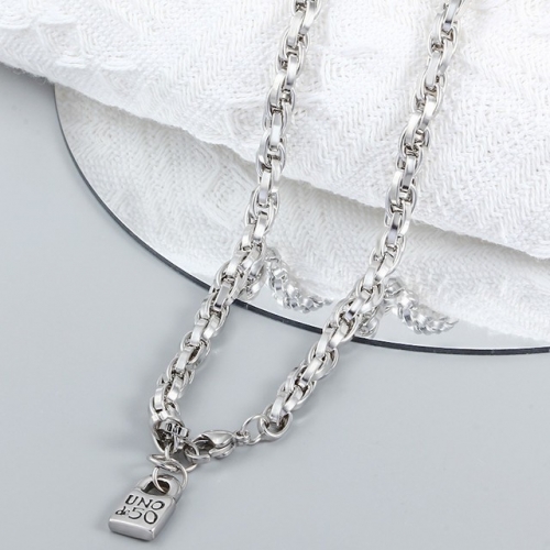Stainless Steel uno de * 50 Necklace-CH230329-P13T6Y