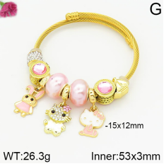 Stainless Steel Bracelet with alloy copper charms-DN230404-P11Y7U (32)