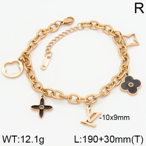 Stainless Steel Brand Bracelet-LILI230404-Br100