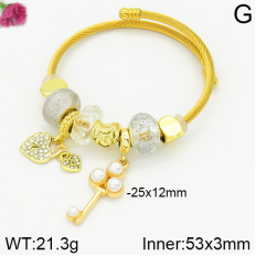 Stainless Steel Bracelet with alloy copper charms-DN230404-P11Y7U (33)