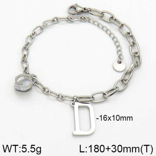 Stainless Steel Brand Bracelet-LILI230404-Br123