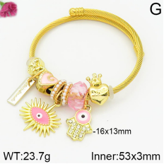 Stainless Steel Bracelet with alloy copper charms-DN230404-P11Y7U (9)