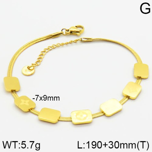 Stainless Steel Brand Bracelet-LILI230404-Br134