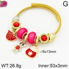 Stainless Steel Bracelet with alloy copper charms-DN230404-P11Y7U (7)