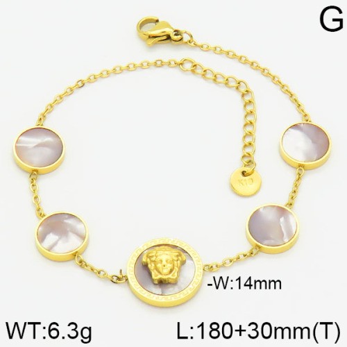 Stainless Steel Brand Bracelet-LILI230404-Br073