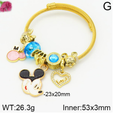 Stainless Steel Bracelet with alloy copper charms-DN230404-P11Y7U (30)