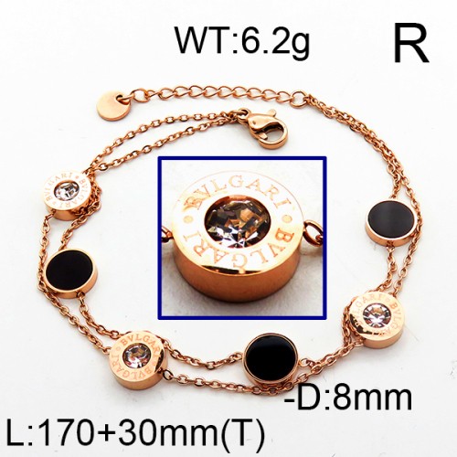 Stainless Steel Brand Bracelet-LILI230404-Br002