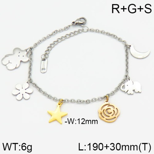 Stainless Steel Brand Bracelet-LILI230404-Br131