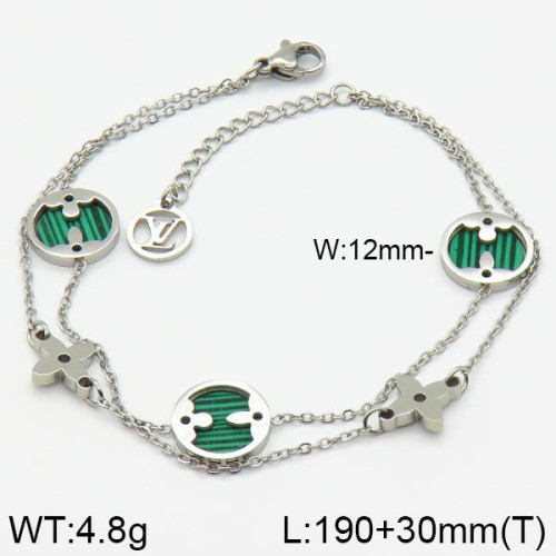 Stainless Steel Brand Bracelet-LILI230404-Br024