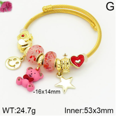 Stainless Steel Bracelet with alloy copper charms-DN230404-P11Y7U (12)