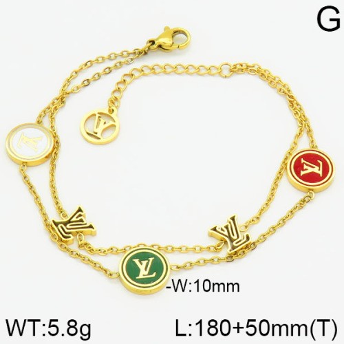 Stainless Steel Brand Bracelet-LILI230404-Br029