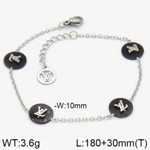 Stainless Steel Brand Bracelet-LILI230404-Br012