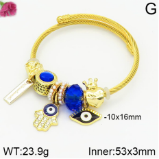 Stainless Steel Bracelet with alloy copper charms-DN230404-P11Y7U (22)