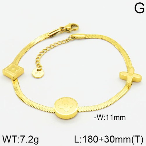 Stainless Steel Brand Bracelet-LILI230404-Br127