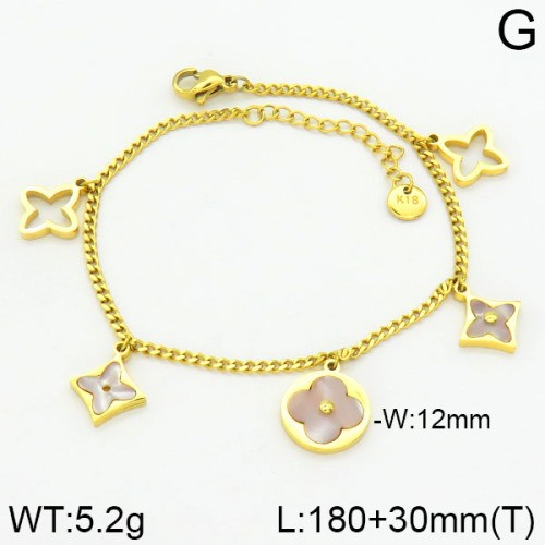 Stainless Steel Brand Bracelet-LILI230404-Br143