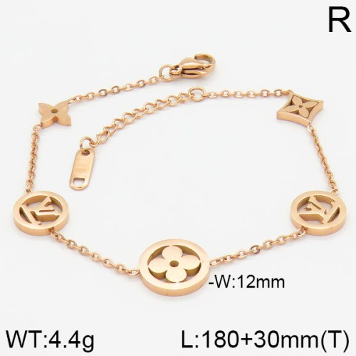 Stainless Steel Brand Bracelet-LILI230404-Br014