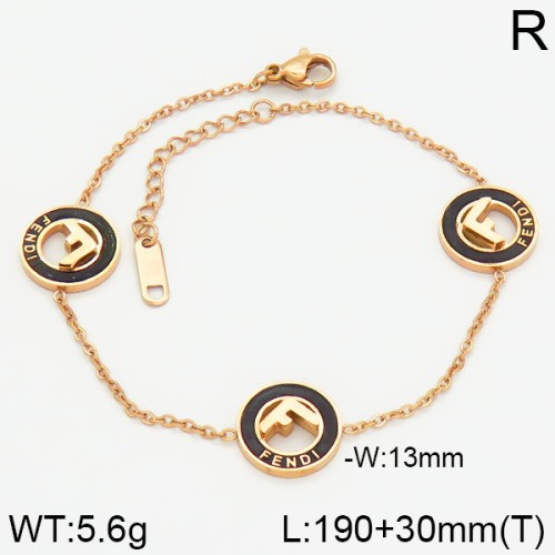 Stainless Steel Brand Bracelet-LILI230404-Br093