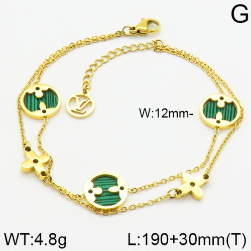 Stainless Steel Brand Bracelet-LILI230404-Br025