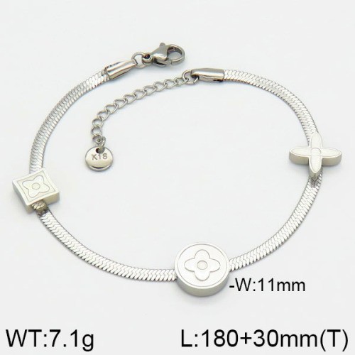 Stainless Steel Brand Bracelet-LILI230404-Br126