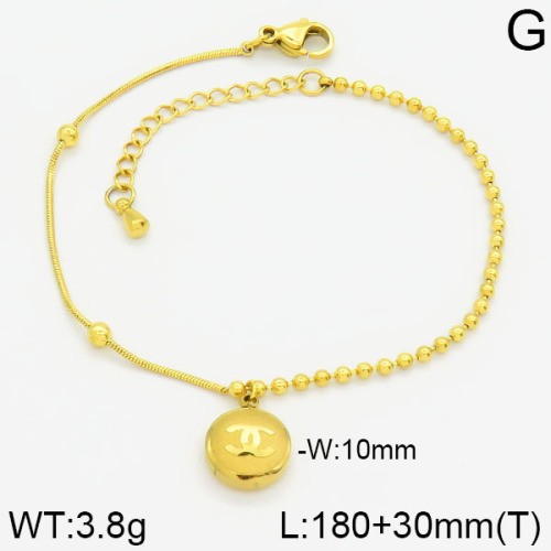 Stainless Steel Brand Bracelet-LILI230404-Br037