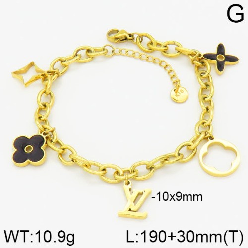 Stainless Steel Brand Bracelet-LILI230404-Br101