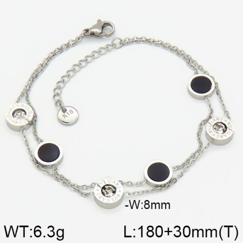 Stainless Steel Brand Bracelet-LILI230404-Br105