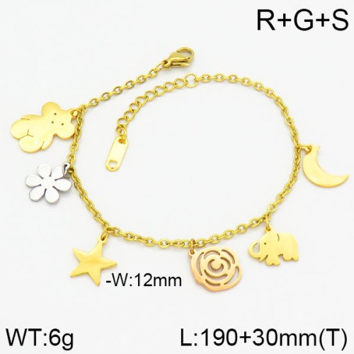 Stainless Steel Brand Bracelet-LILI230404-Br132