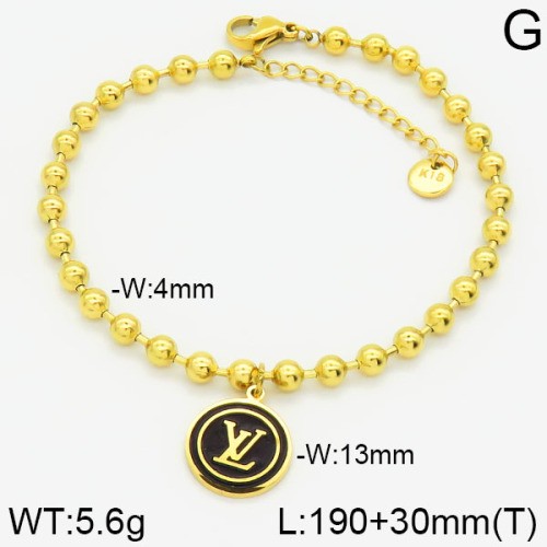 Stainless Steel Brand Bracelet-LILI230404-Br063