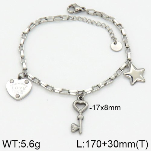 Stainless Steel Brand Bracelet-LILI230404-Br114