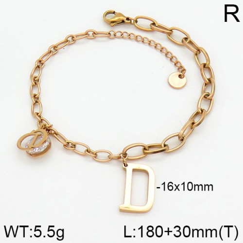 Stainless Steel Brand Bracelet-LILI230404-Br124