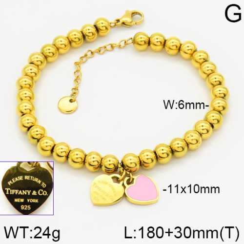 Stainless Steel Brand Bracelet-LILI230404-Br046