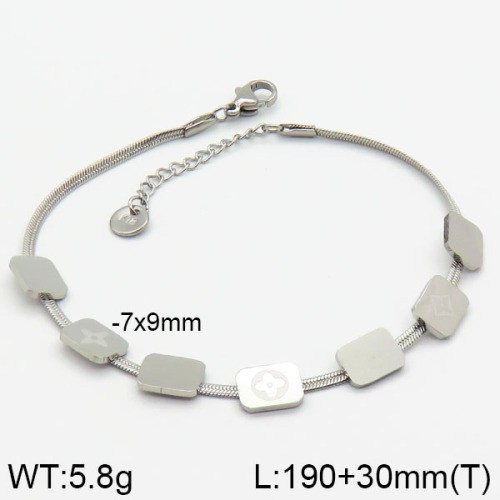 Stainless Steel Brand Bracelet-LILI230404-Br133