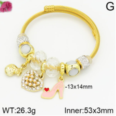 Stainless Steel Bracelet with alloy copper charms-DN230404-P11Y7U (6)