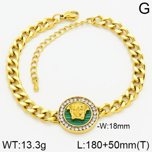 Stainless Steel Brand Bracelet-LILI230404-Br085