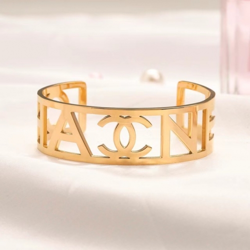 Stainless Steel Brand Bangle-YWA230404-P14.5XS