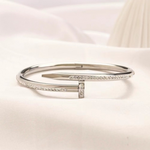 Stainless Steel Brand Bangle-YWA230404-P17ii9 (3)